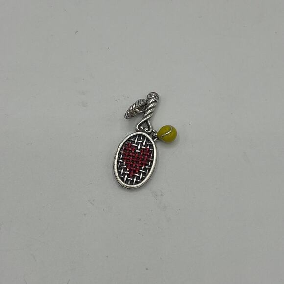 Brighton Love Tennis Charm - Picture 1 of 2